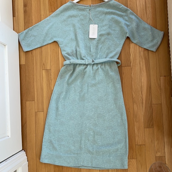 Vintage 1960s Lurex Blue Dress - Picture 11 of 16